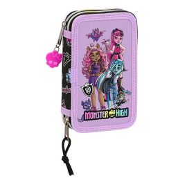 Double pencil case & stationery set (28 pieces) - Creep - Monster High 