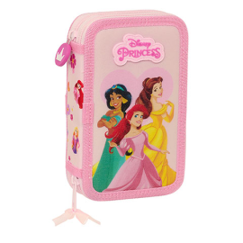 Double pencil case & stationery set (28 pieces) - Disney Princess 