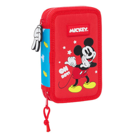 Double pencil case & stationery set (28 pieces) - Mickey Mouse 