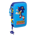 Double pencil case & stationery set (28 pieces) - Sonic ™ 