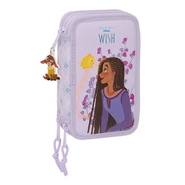 Triple pencil case & stationery set (36 pieces) - Wish - Disney 