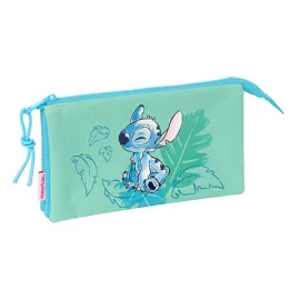 Triple flat pencil case - Aloha - Lilo & Stitch 