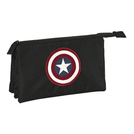 Triple flat pencil case - Captain America - Marvel 