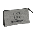 Triple flat pencil case - Hogwarts - Hogwarts - House of champions - Harry Potter 