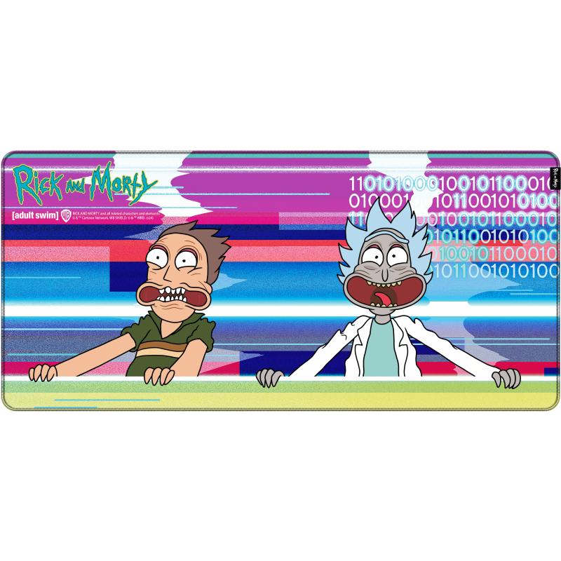 Rick and Morty Mousepad Glitched, XL 