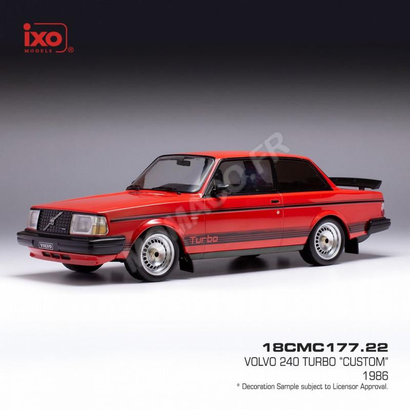 VOLVO 240 TURBO CUSTOM 1987 RED Die cast 