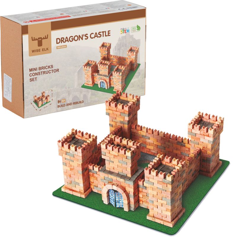 Mini-brick builder “Castle of Dragons” Building Games