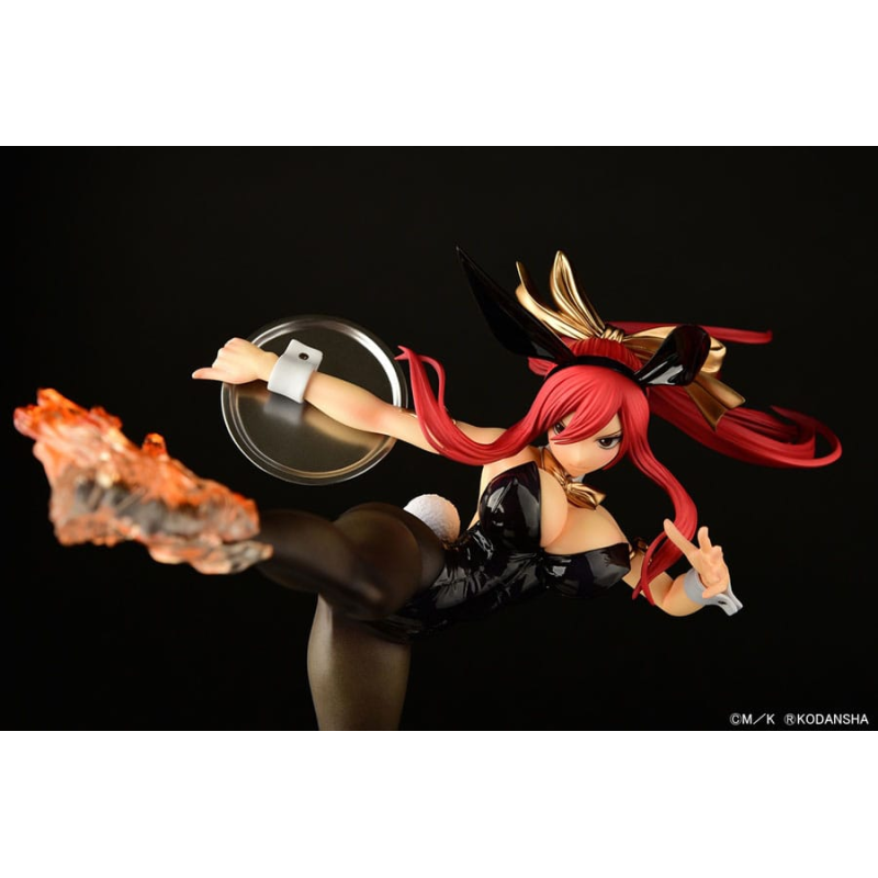 Fairy Tail statuette 1/6 Erza Scarlet High Kick Black Bunny Ver. 37cm