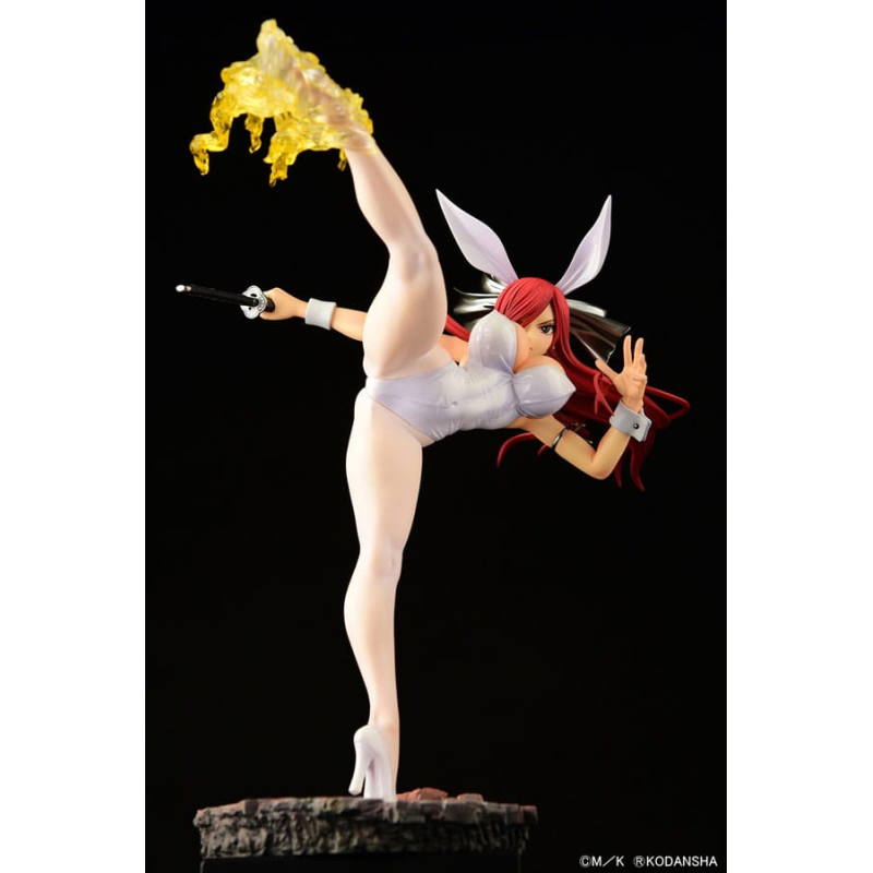 Fairy Tail statuette 1/6 Erza Scarlet High Kick White Bunny Ver. 37cm Orca Toys