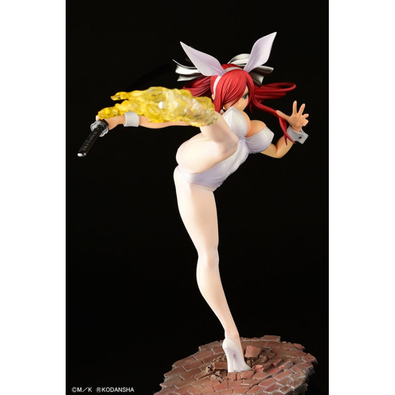 Fairy Tail statuette 1/6 Erza Scarlet High Kick White Bunny Ver. 37cm