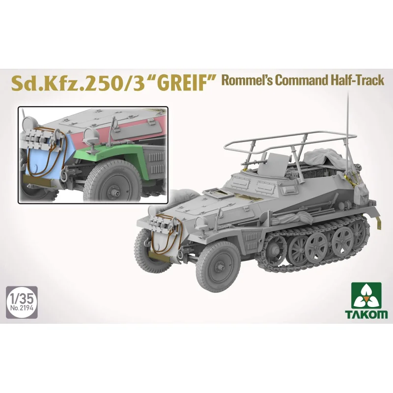 TAK2194 Sd.Kfz.250/3 "GREIF" Rommel's Command Half-Track