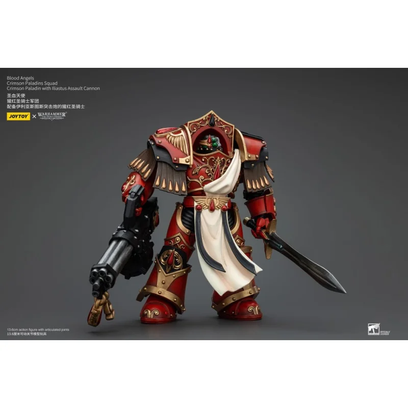 Warhammer The Horus Heresy figure 1/18 Blood Angels Crimson Paladins Squad Crimson Paladin with Iliastus Assault Cannon 14 cm Fi