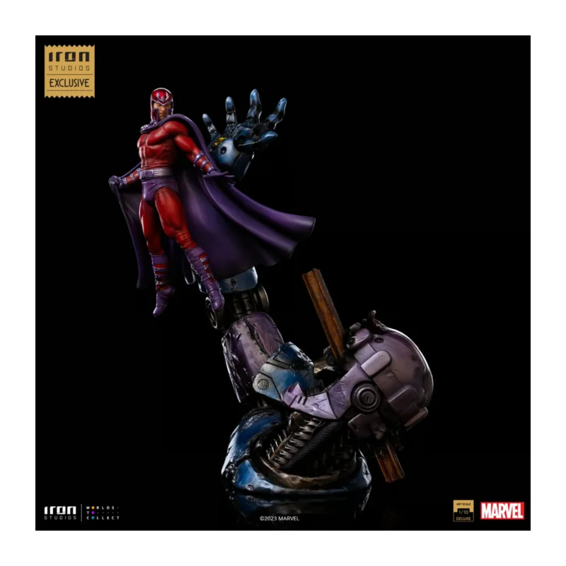 MARVEL-Magneto vs Sentinel-Statue Del. Art Scale 1/10 37cm "2023 CCXP" Figurines