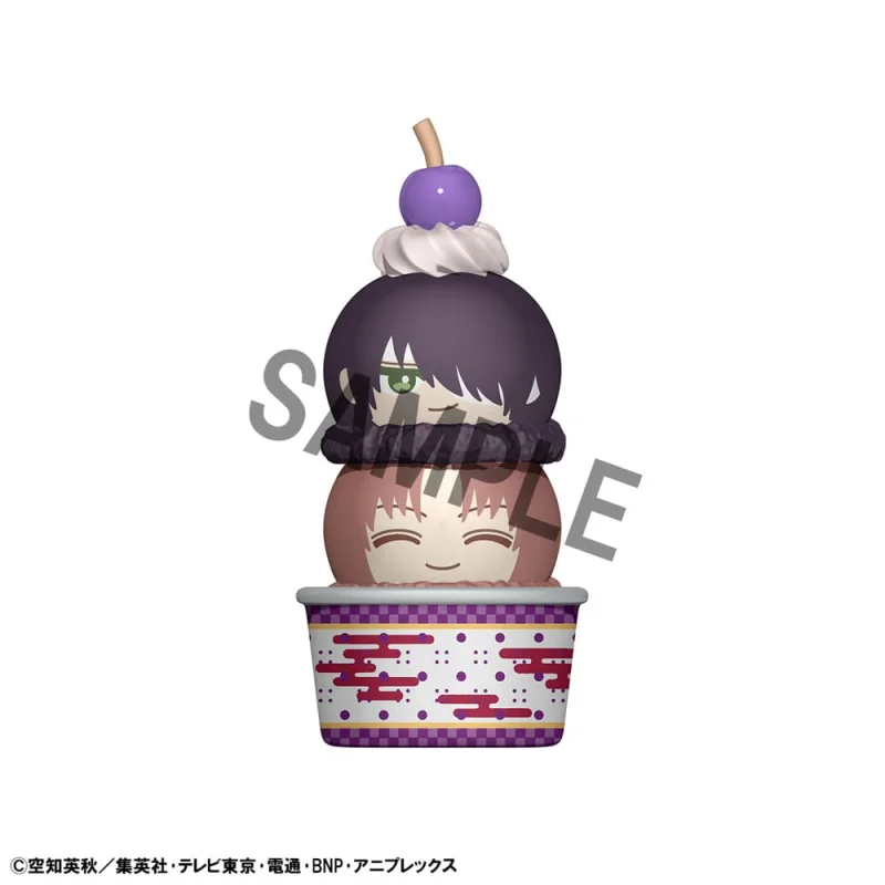 Gintama pack 6 trading figures Tsumichen Stack up & Change 8 cm (with gift)