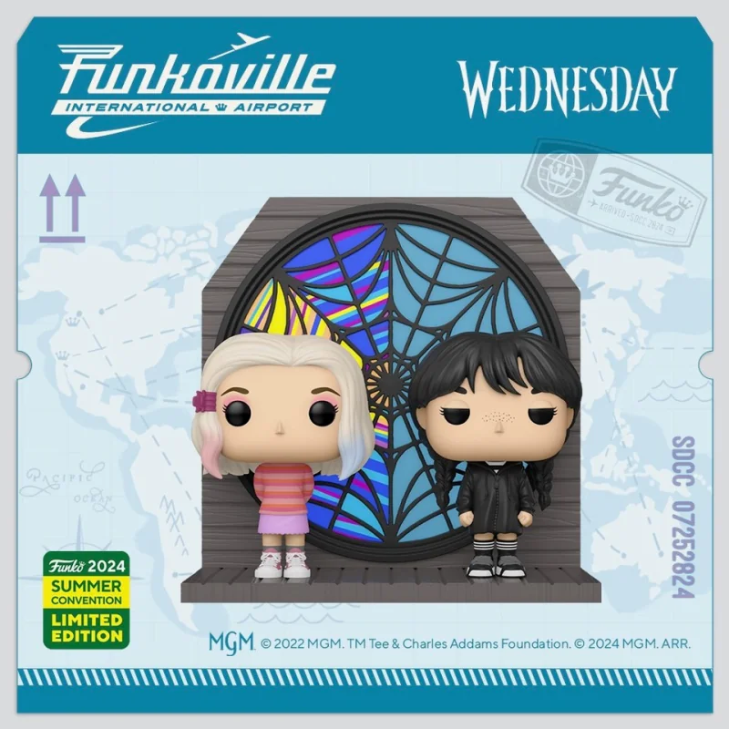 WEDNESDAY - POP Moment No. 1541 - Wednesday and Enid Pop figures 