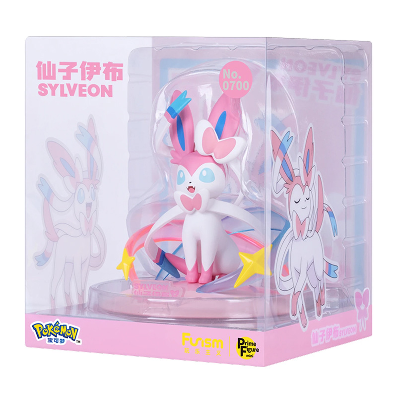 Pokemon Funism Prime Figure Mini Sylveon Phyllali 10cm Figurine 