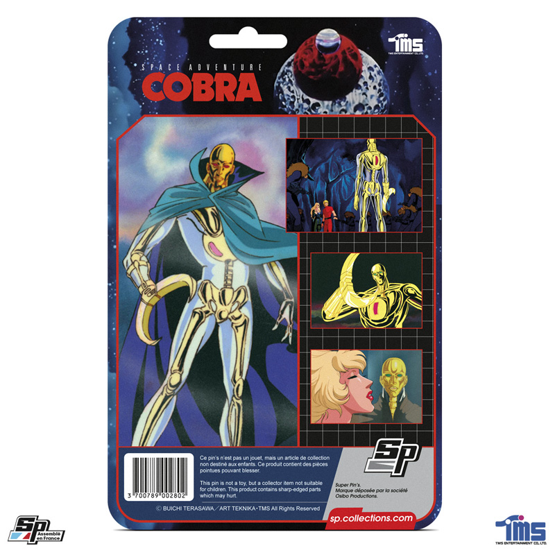 Cobra Super Pins Blister Card Crystal Boy 10.5Cm Lapel pins