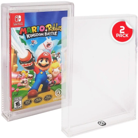 Pack of 2 acrylic protective boxes for Nintendo Switch Games 