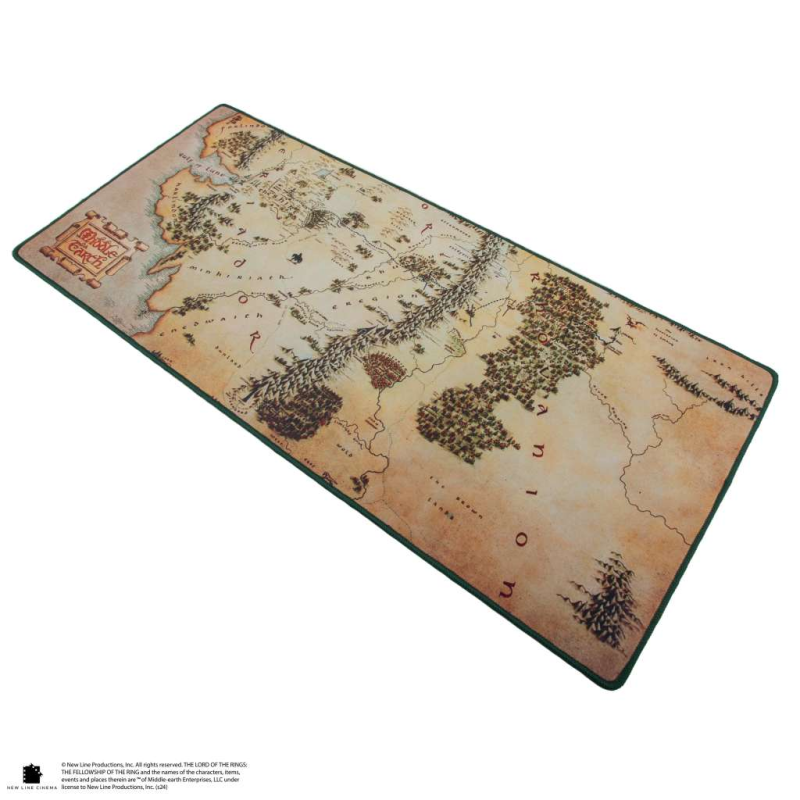 Lord Of The Rings Middle Earth Map Desk Mat Mousepad