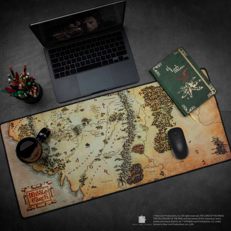 Lord Of The Rings Middle Earth Map Desk Mat