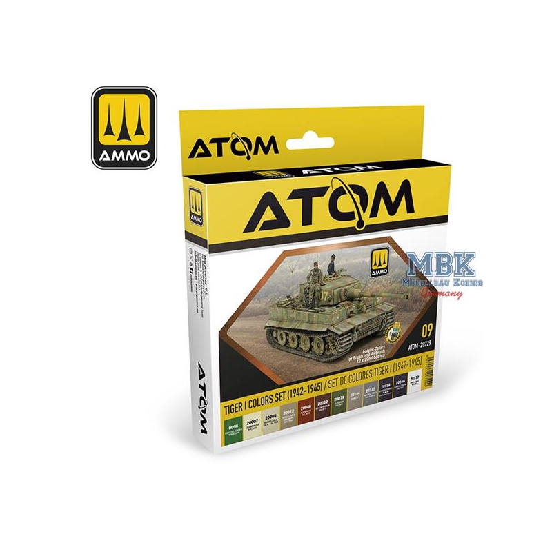 ATOM Tiger I Colors Set (1942-1945) Paint 