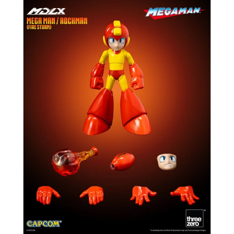 Mega Man figure MDLX Mega Man / Rockman (Fire Storm) 10 cm Figurines