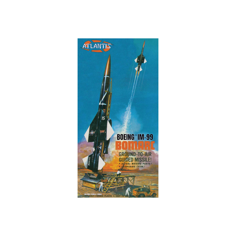 Boeing IM-99 Bomarc missile aircraft plastic model with launch pad 1:56 Airplane model kit