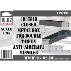 Closed metal box double Taifun anti-airc. missile 