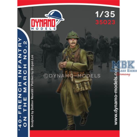 1940 - French infantry on the march 2 Figures 