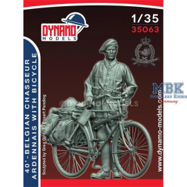 ’40 – Belgian Chasseur Ardennais with Bicycle Figures 