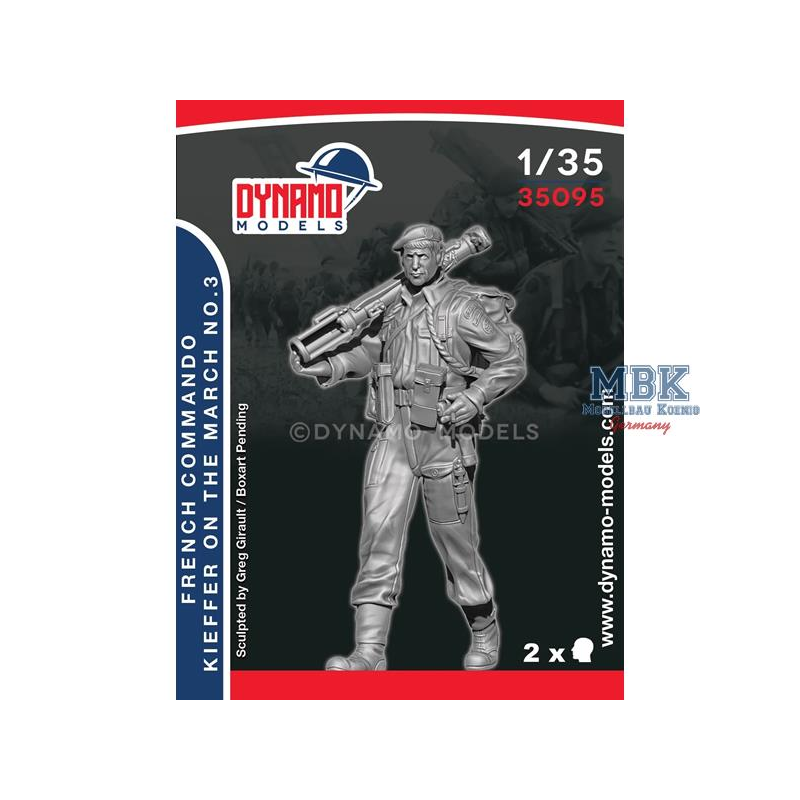 French Commando Kieffer Marching No.3 Figures 