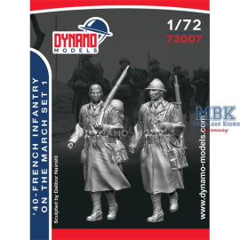 French Infantry On The March - 1 - 1:72 Figures 