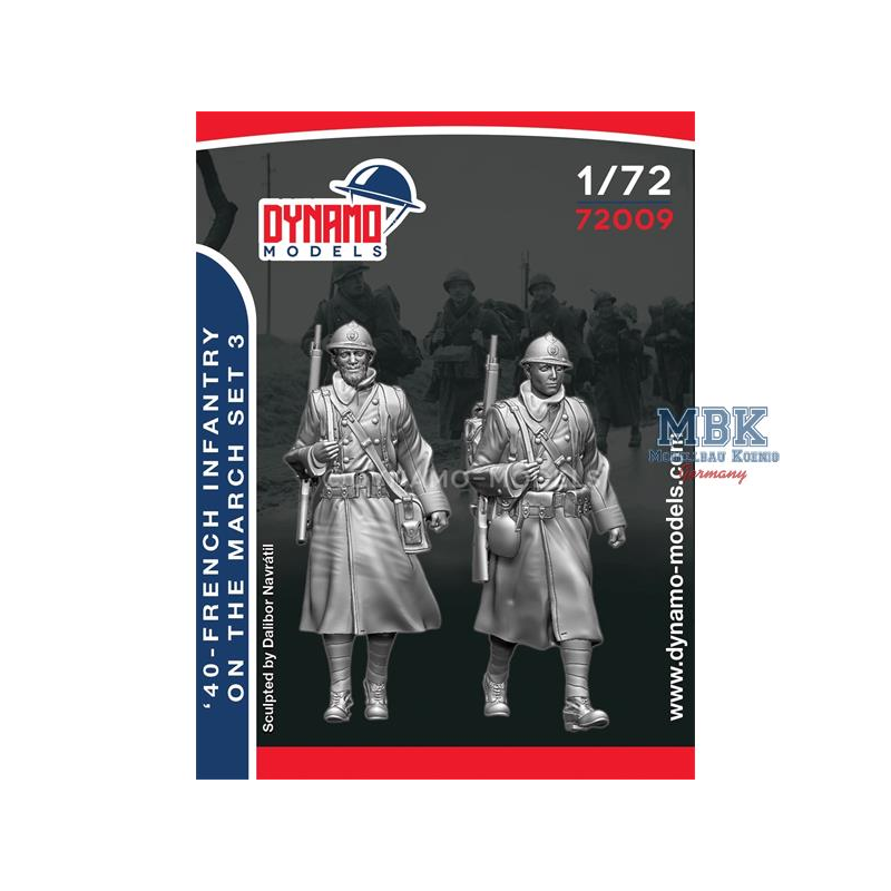 French Infantry On The March - 3 - 1:72 Figures 