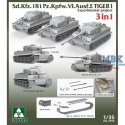 Tiger I Sd.Kfz.181 Pz.Kpfw. VI Ausf.E Experimental Military model kit