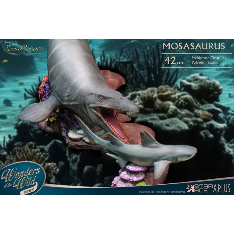 Wonders of the Wild Mosasaurus statuette (Deluxe) 42 cm Figurines