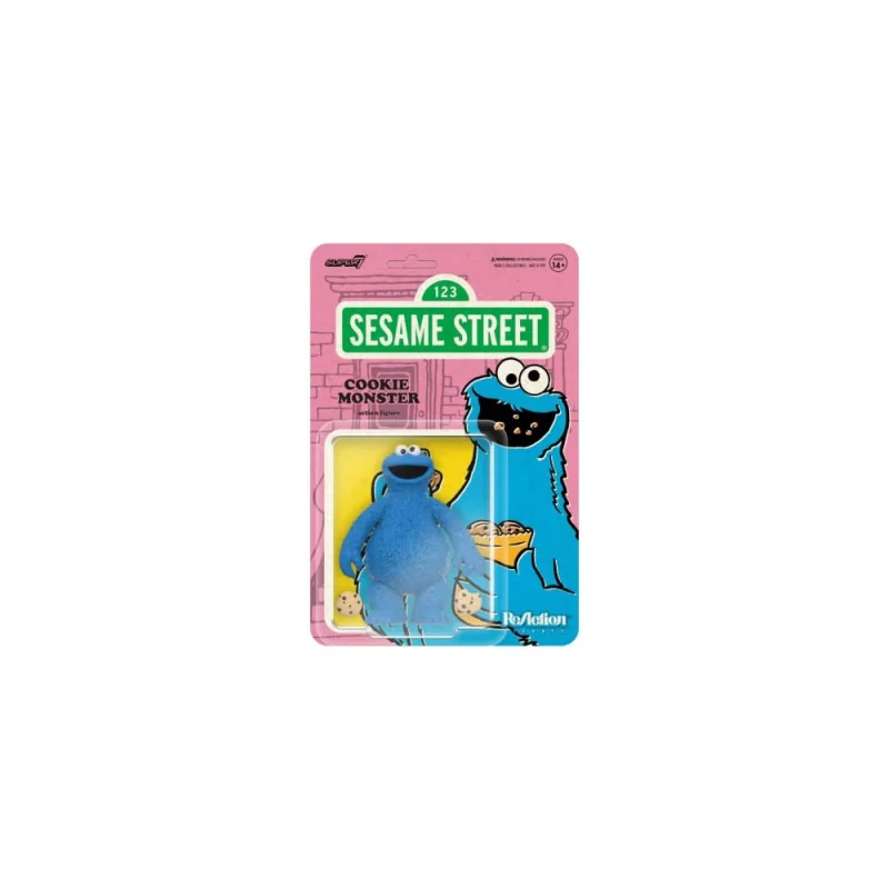 1, Sesame Street ReAction Wave 02 Cookie Monster 10 cm Figure Figurine 