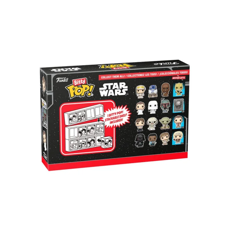 Star Wars pack 4 Bitty POP Figures! Vinyl Luke 2.5 cm Funko