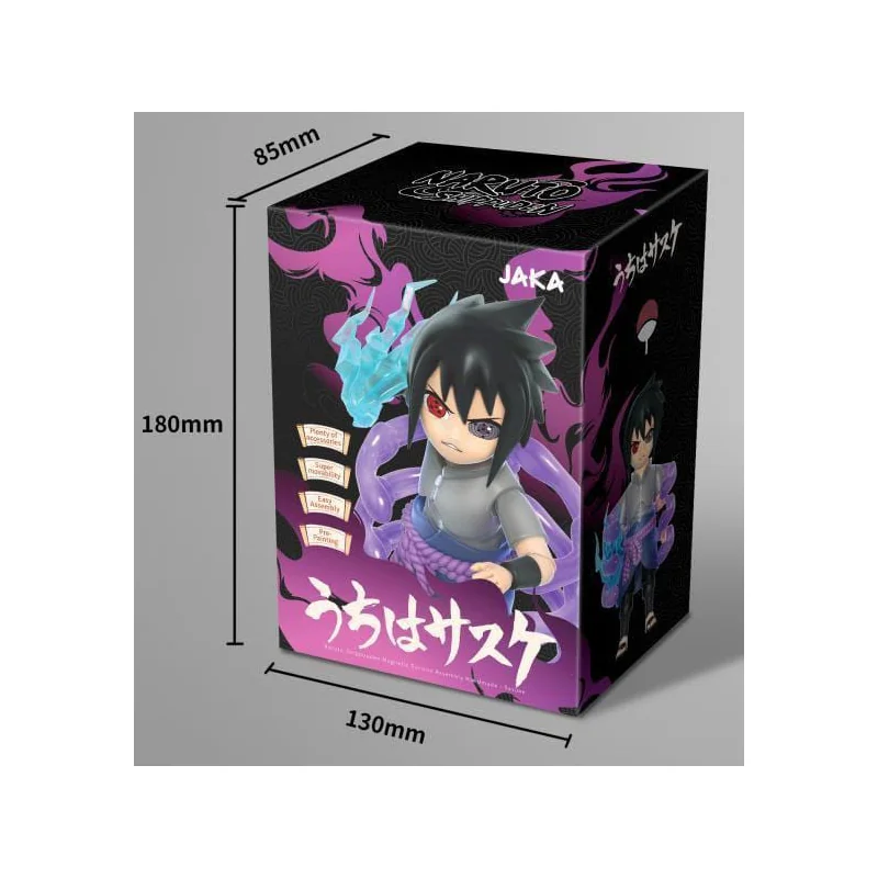 Naruto Figure Plastic Model Kit Sasuke Uchiha 12 cm Pop culture : Manga model kit