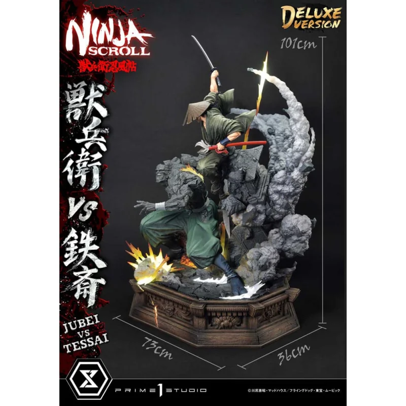 Ninja Scroll Statue Ultimate Premium Masterline Series 1/4 Jubei Versus Test Deluxe Version 101 cm