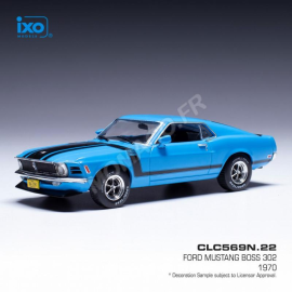 FORD MUSTANG BOSS 302 1970 BLUE Die cast 