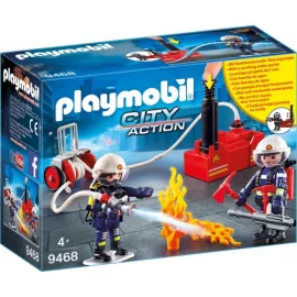 Playmobil 9468 - Fire Team With Water Pump 