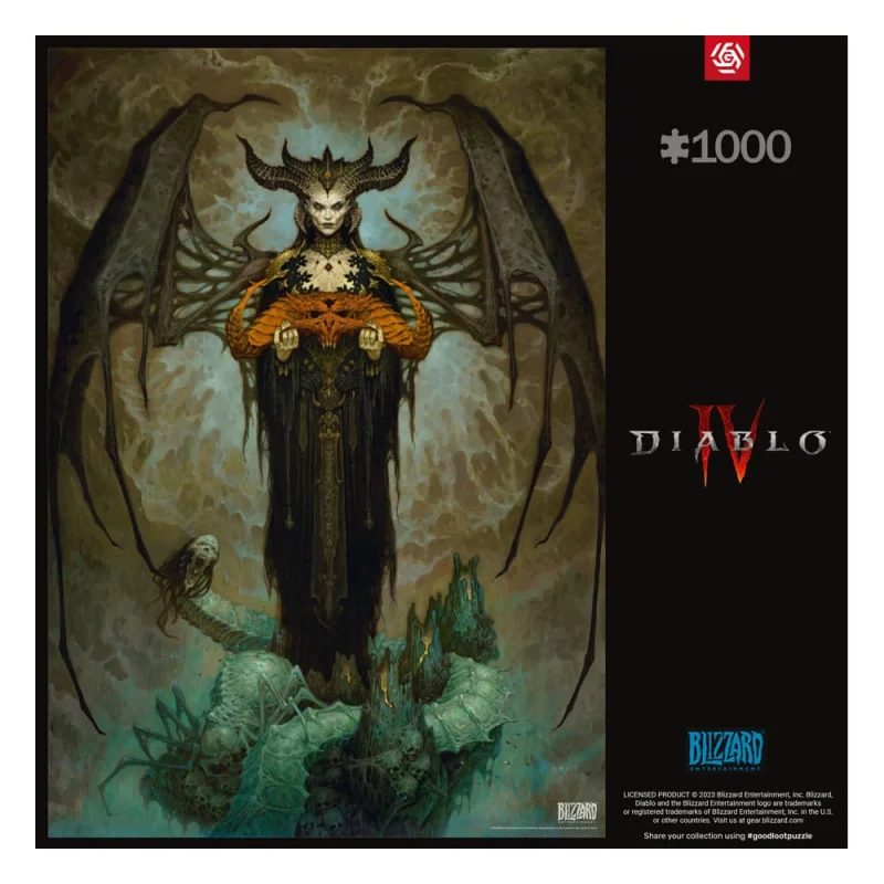 Diablo IV Puzzle Gaming Lilith (1000 pieces) Good Loot