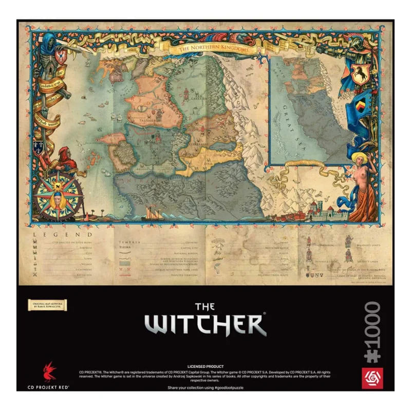 The Witcher 3 puzzle Gaming The Northern Kingdoms (1000 pieces) Jigsaw puzzle