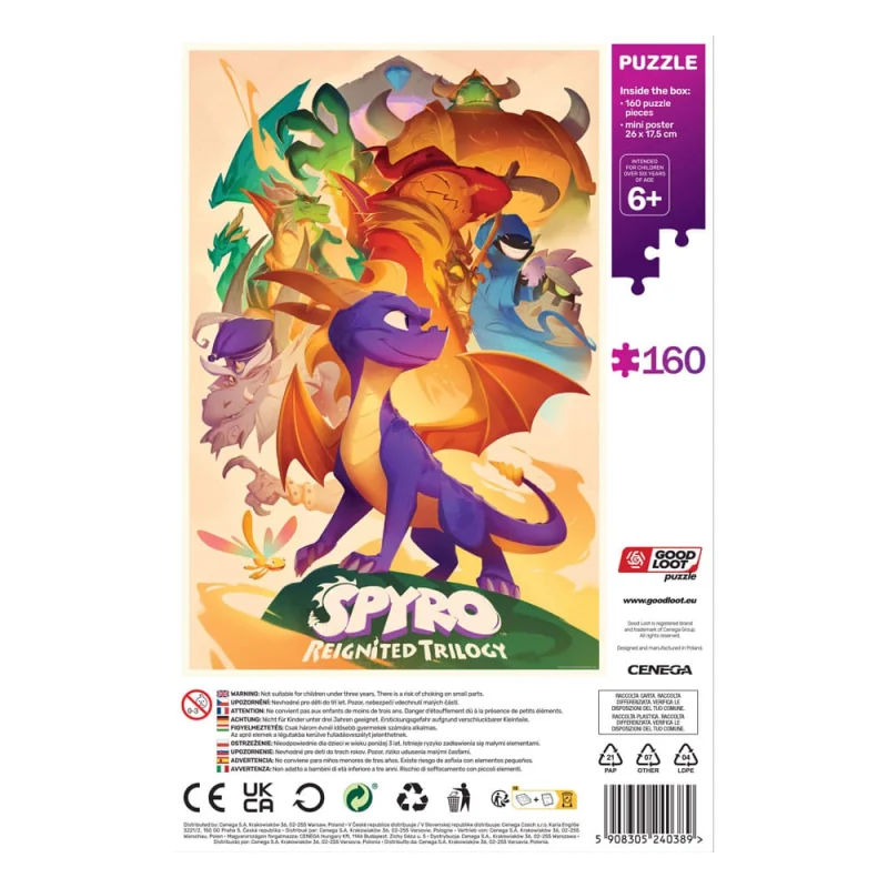 Spyro Reignited Trilogy puzzle Kids Heroes (160 pieces) Good Loot