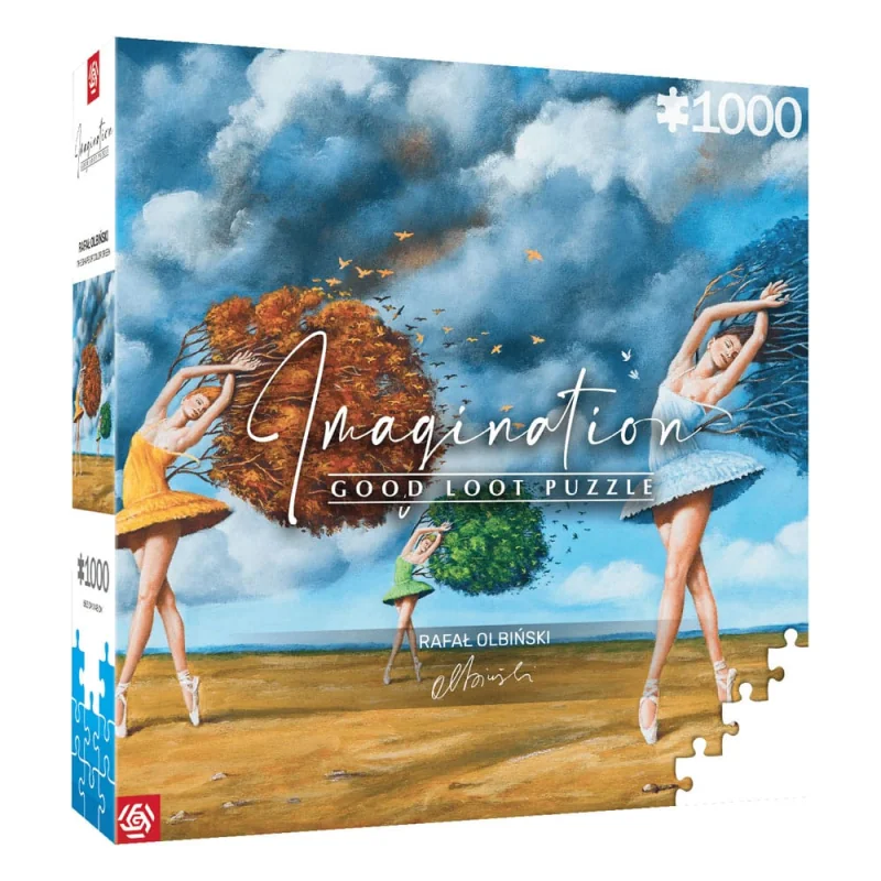 Rafal Olbinski puzzle Imagination The Shape of Color Green (1000 pieces)