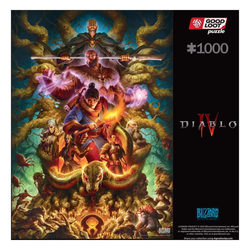 Diablo IV Puzzle Gaming Horadrim (1000 pieces) 