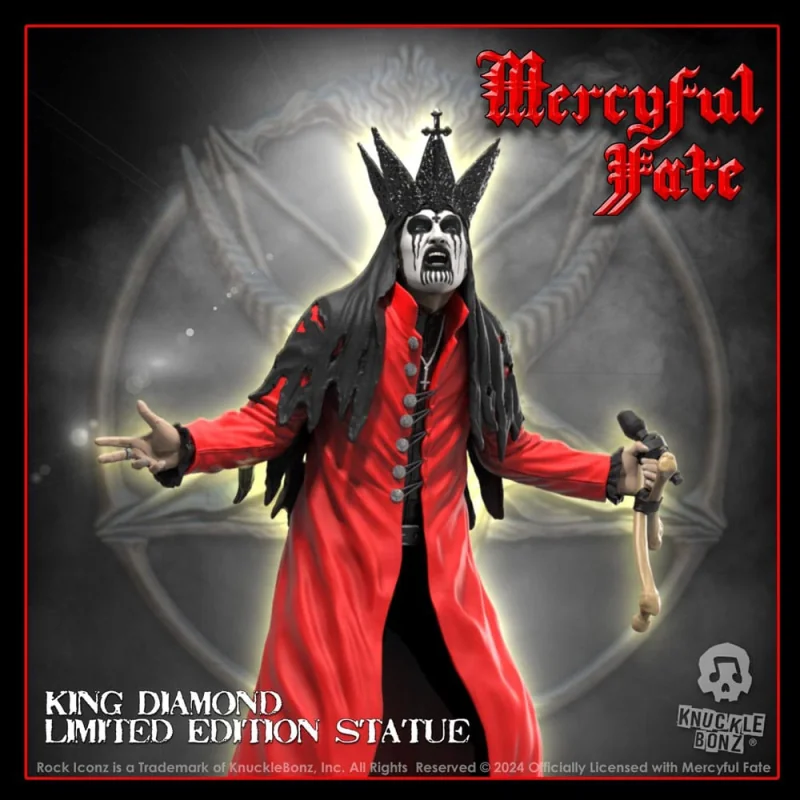 Mercyful Fate statuette Rock Iconz King Diamond III (Red Version) 22 cm Statue