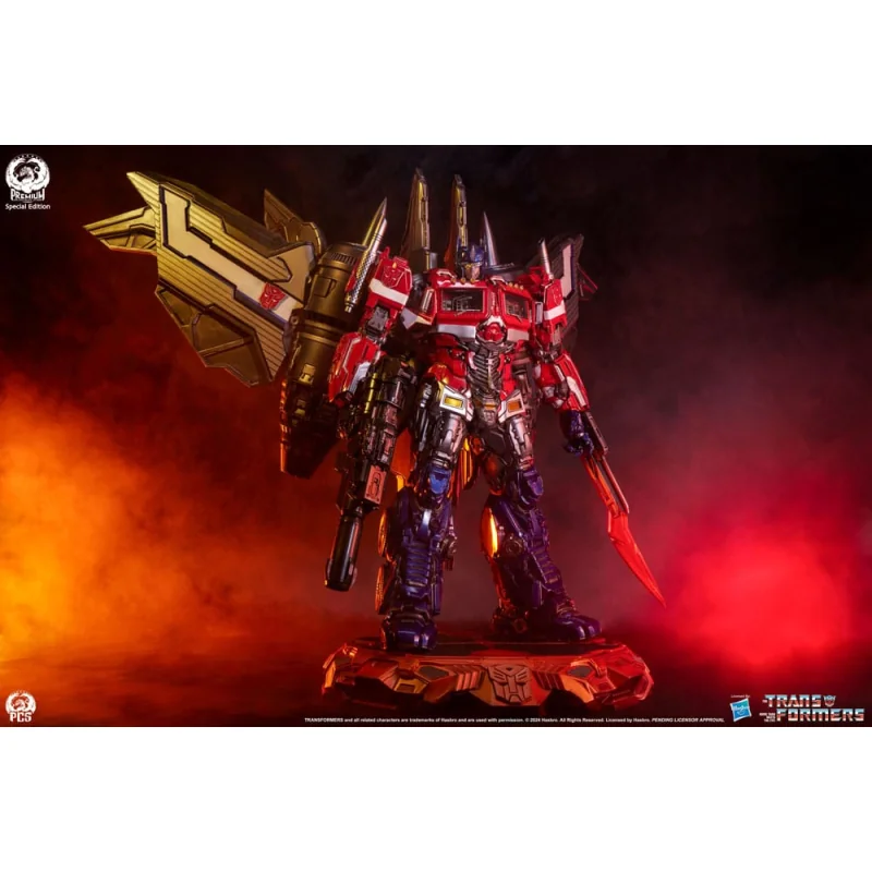 Transformers statuette Museum Scale Optimus Prime Jet Convoy Edition 87 cm Statue