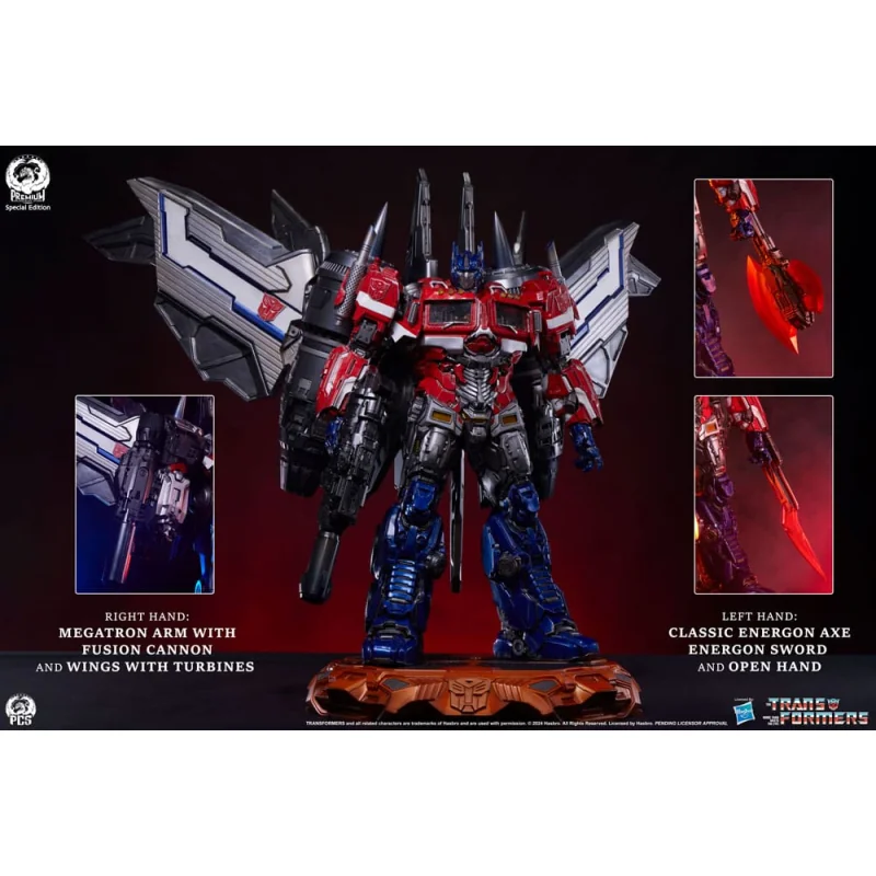 Transformers statuette Museum Scale Optimus Prime Jet Convoy Edition 87 cm