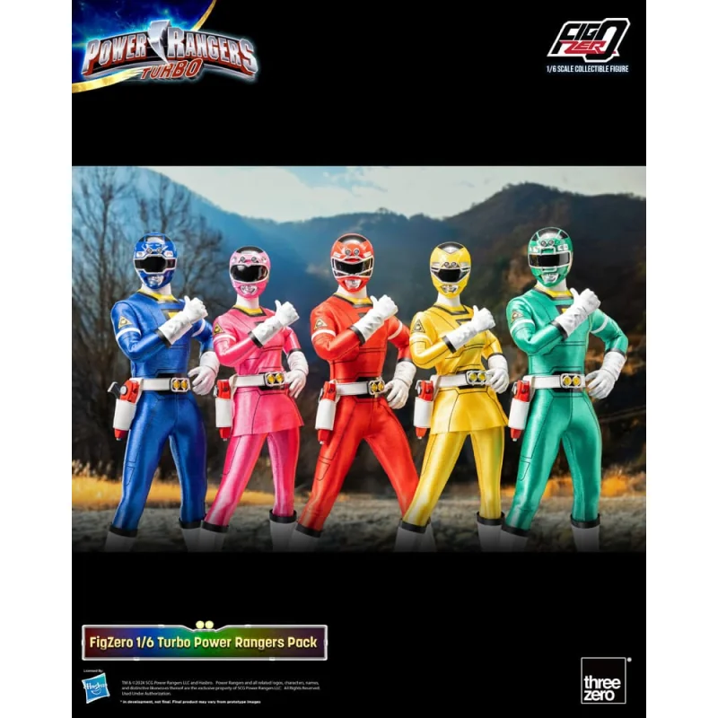 Power Rangers Turbo pack 5 FigZero figures 1/6 Turbo Power Rangers 30 cm Statue